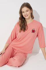 طقم بيجاما Siyah İnci لون زهري