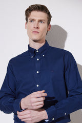 قميص BROOKS BROTHERS لون أزرق غامق