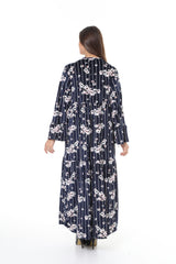 فستان mervemoda لون أزرق غامق