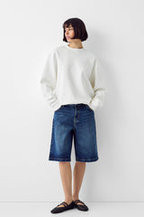 هودي Bershka لون أحمر
