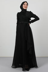 فستان سهرة giz astore لون أسود