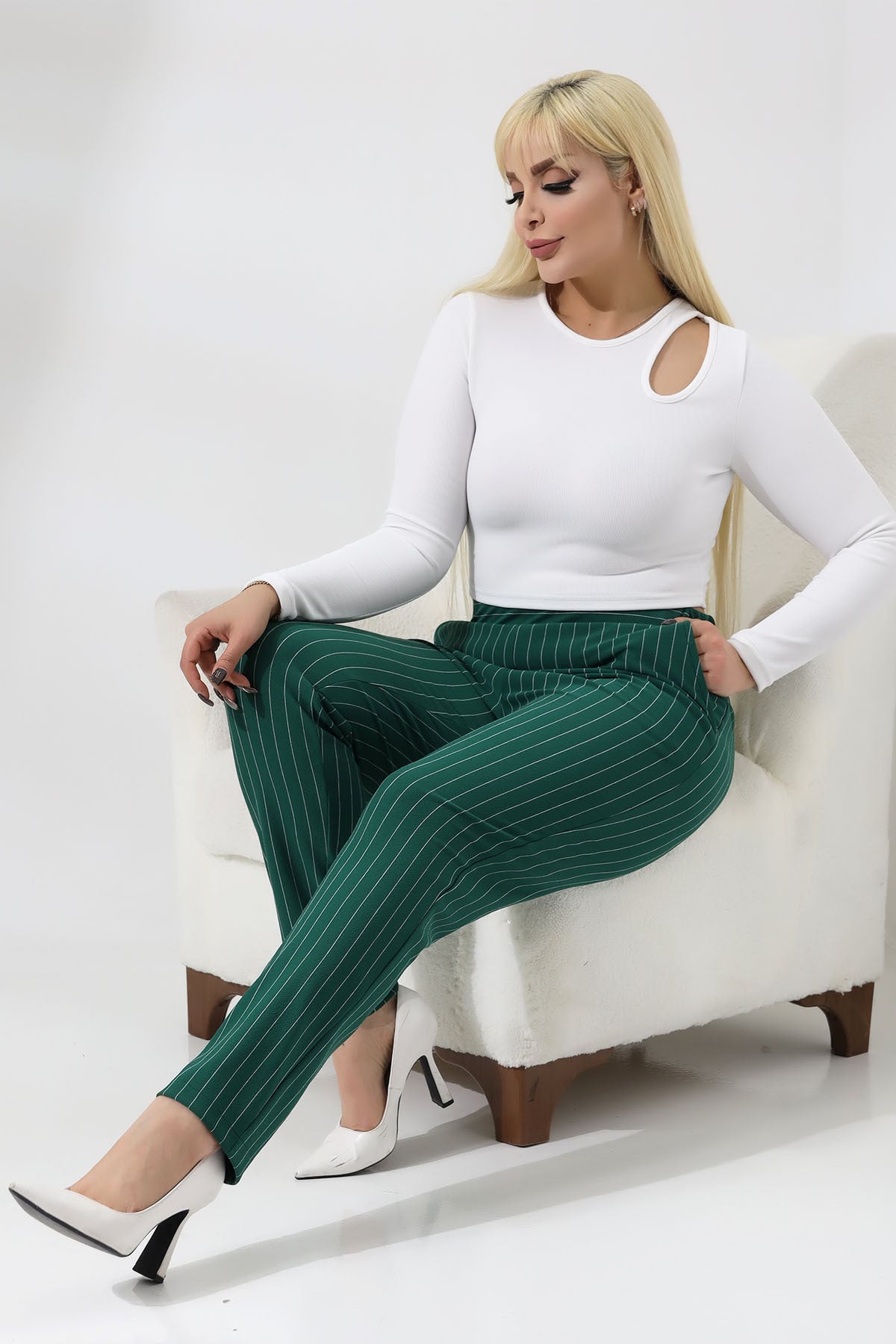 بنطال Mooi XXL لون أخضر