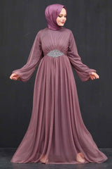 فستان سهرة Neva Style لون زهري