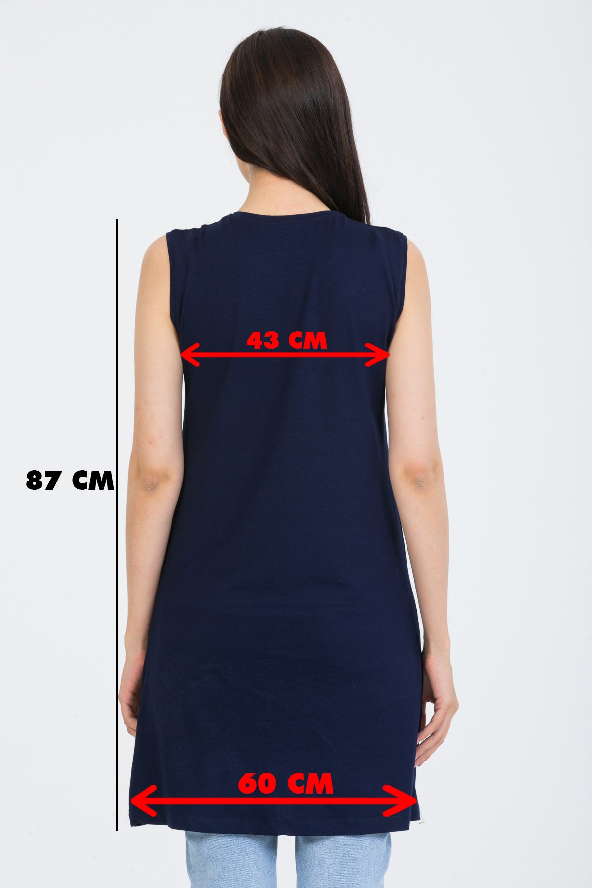 تونك كبير الحجم Pinkapple لون أزرق غامق