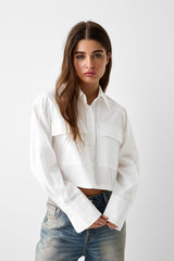قميص Bershka لون أبيض