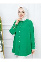 قميص ahsen fashion لون أخضر