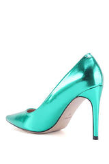 حذاء كلاسيكي بكعب Nine West لون أخضر