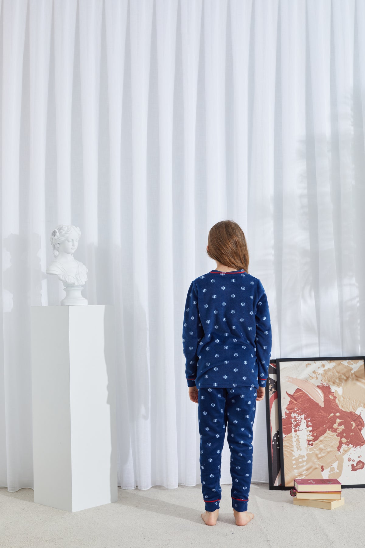 طقم بيجاما Siyah İnci لون أزرق غامق