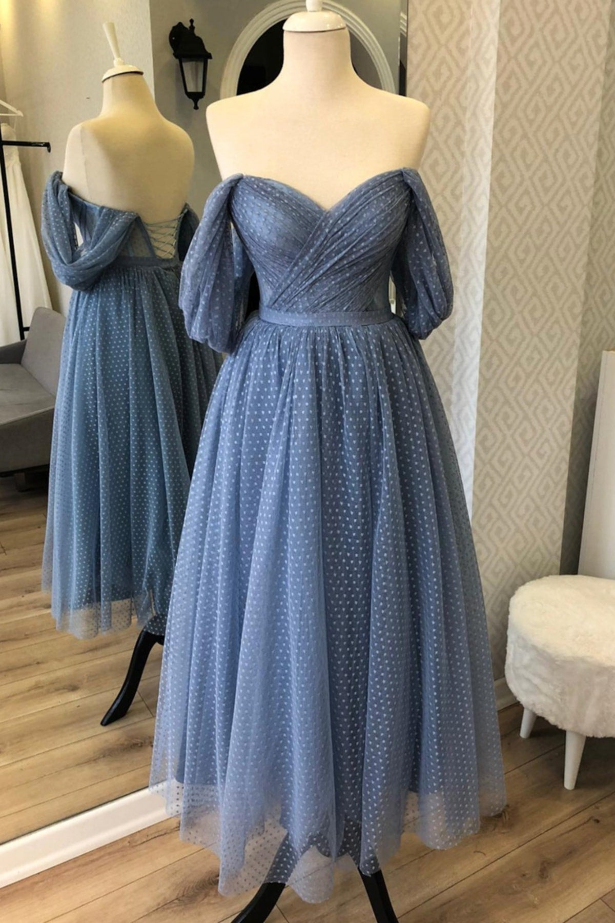 فستان سهرة Lenta Moda لون أزرق