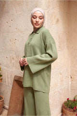 طقم رياضي Moda Rosa لون أخضر