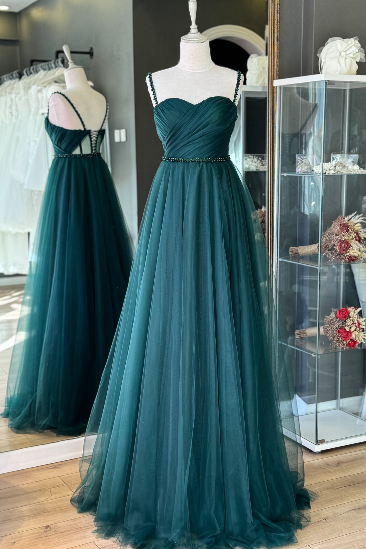 فستان سهرة Lenta Moda لون أخضر