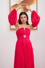 فستان سهرة CARMEN لون زهري