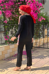طقم رياضي Moda Rosa لون أسود