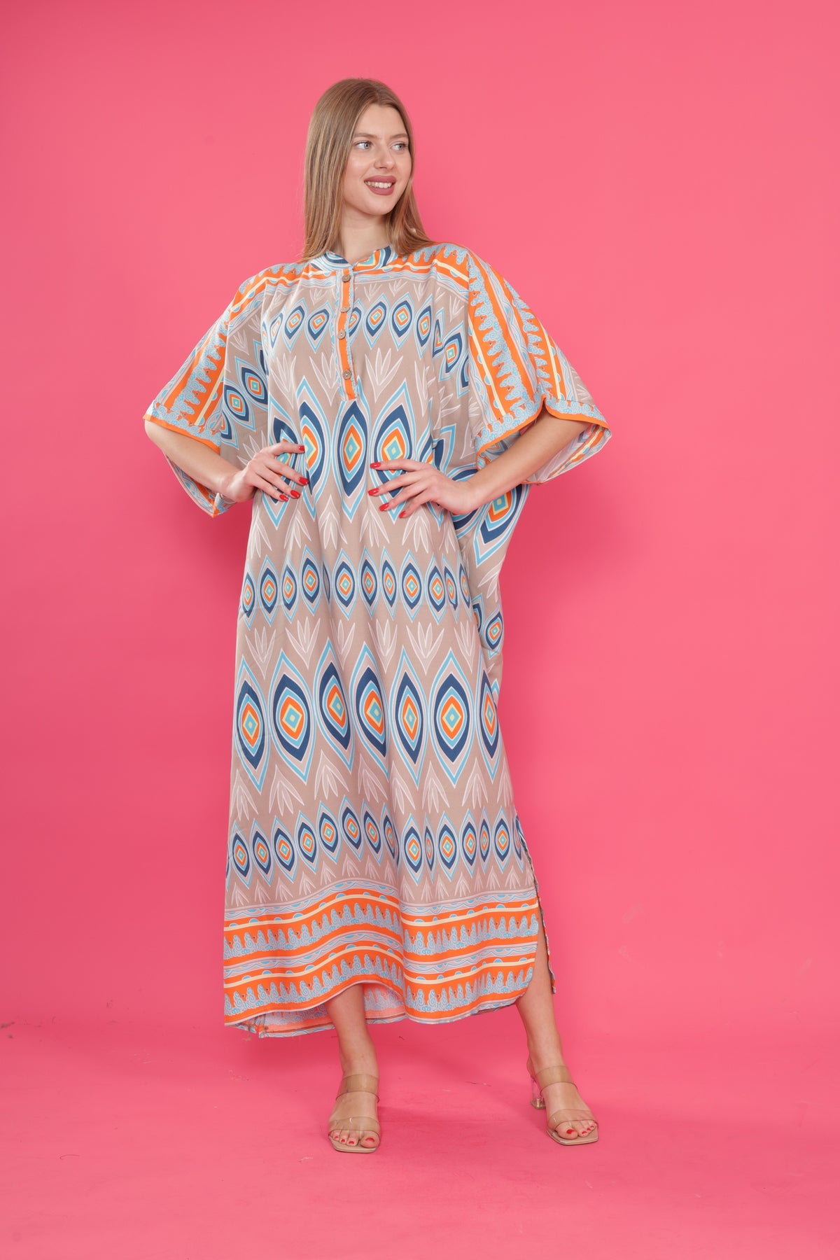 فستان mervemoda لون بني