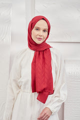 شال ARMANDA لون أحمر