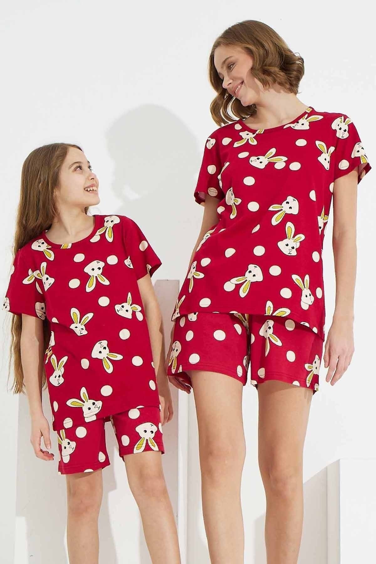 طقم بيجاما Siyah İnci لون بوردو