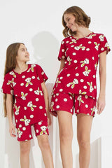 طقم بيجاما Siyah İnci لون بوردو