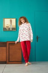 طقم بيجاما Siyah İnci لون أبيض