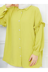 قميص ahsen fashion لون أصفر