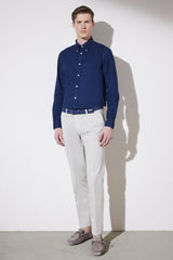 قميص BROOKS BROTHERS لون أزرق غامق