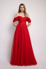 فستان سهرة Lenta Moda لون أحمر