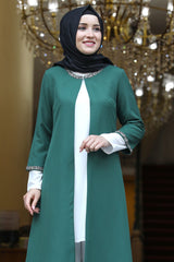 طقم Amine Hüma لون أخضر