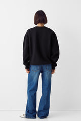 هودي Bershka لون أسود