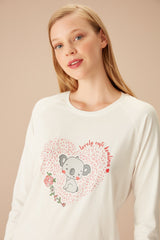 طقم بيجاما Suwen لون زهري