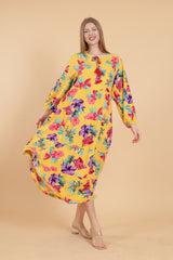 فستان mervemoda لون أصفر