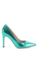 حذاء كلاسيكي بكعب Nine West لون أخضر