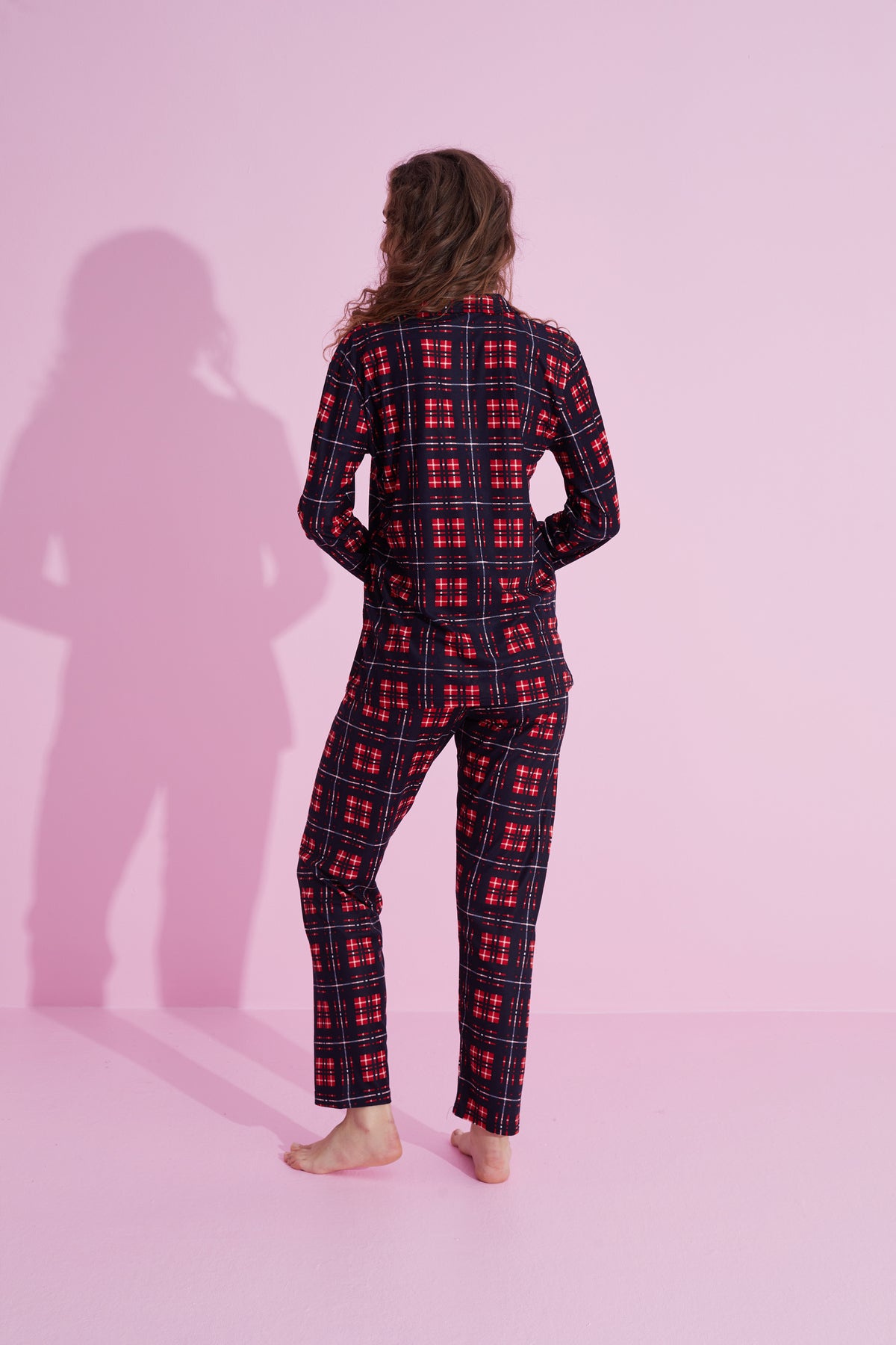 طقم بيجاما Siyah İnci لون أزرق غامق