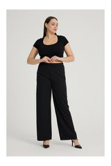 بنطال مقاس كبير Gül Moda لون أسود