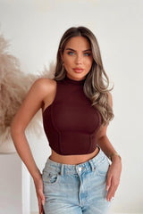 بلوزة World Fashion Trends لون بني