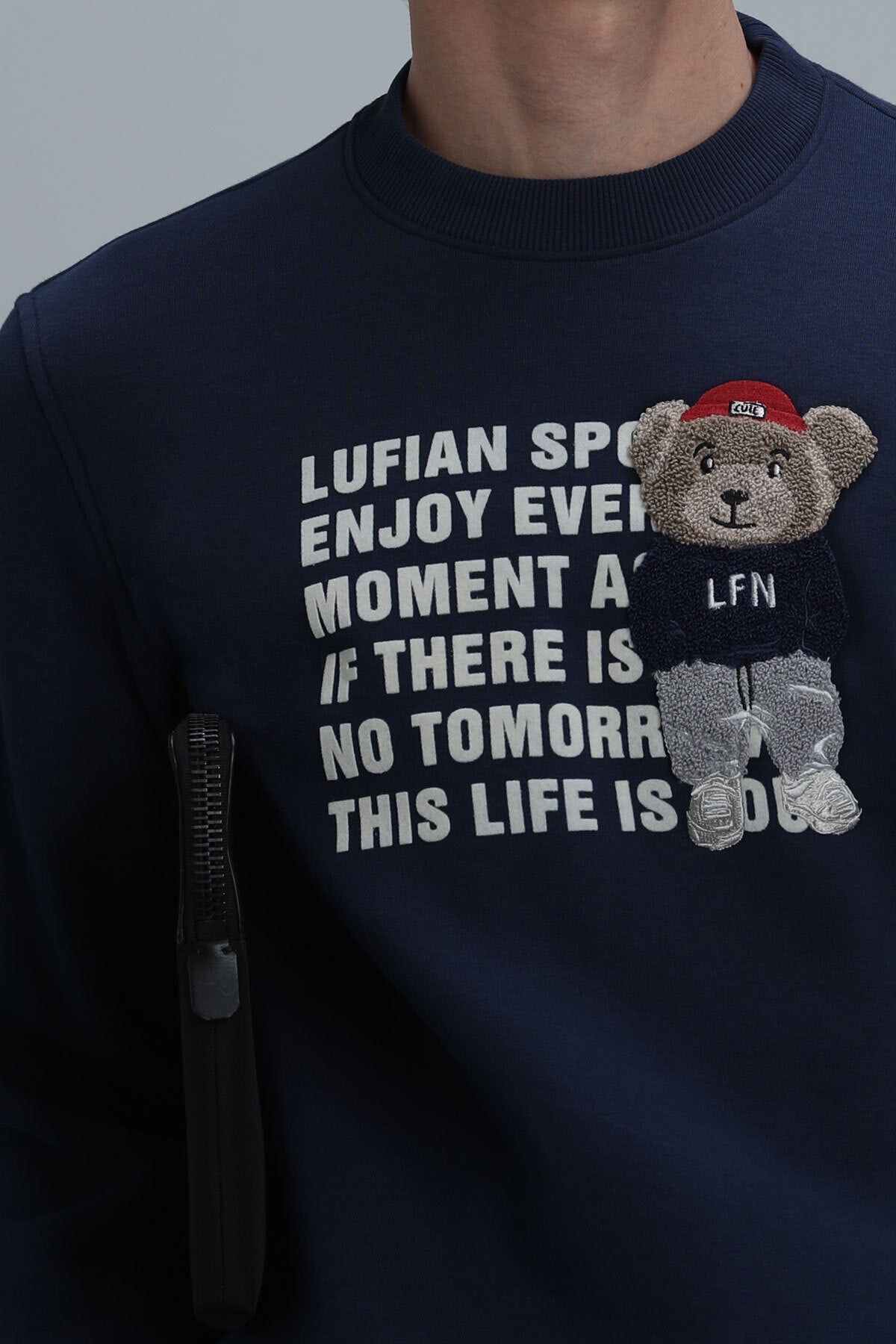 هودي Lufian لون أزرق غامق