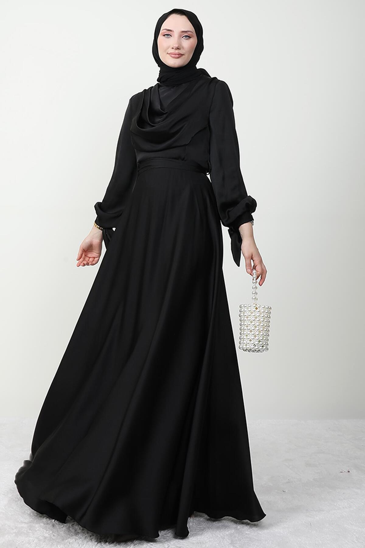 فستان سهرة giz astore لون أسود