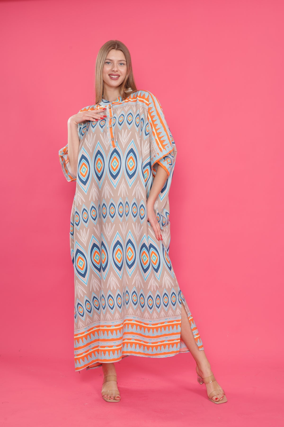 فستان mervemoda لون بني