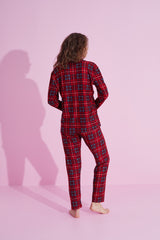 طقم بيجاما Siyah İnci لون أحمر