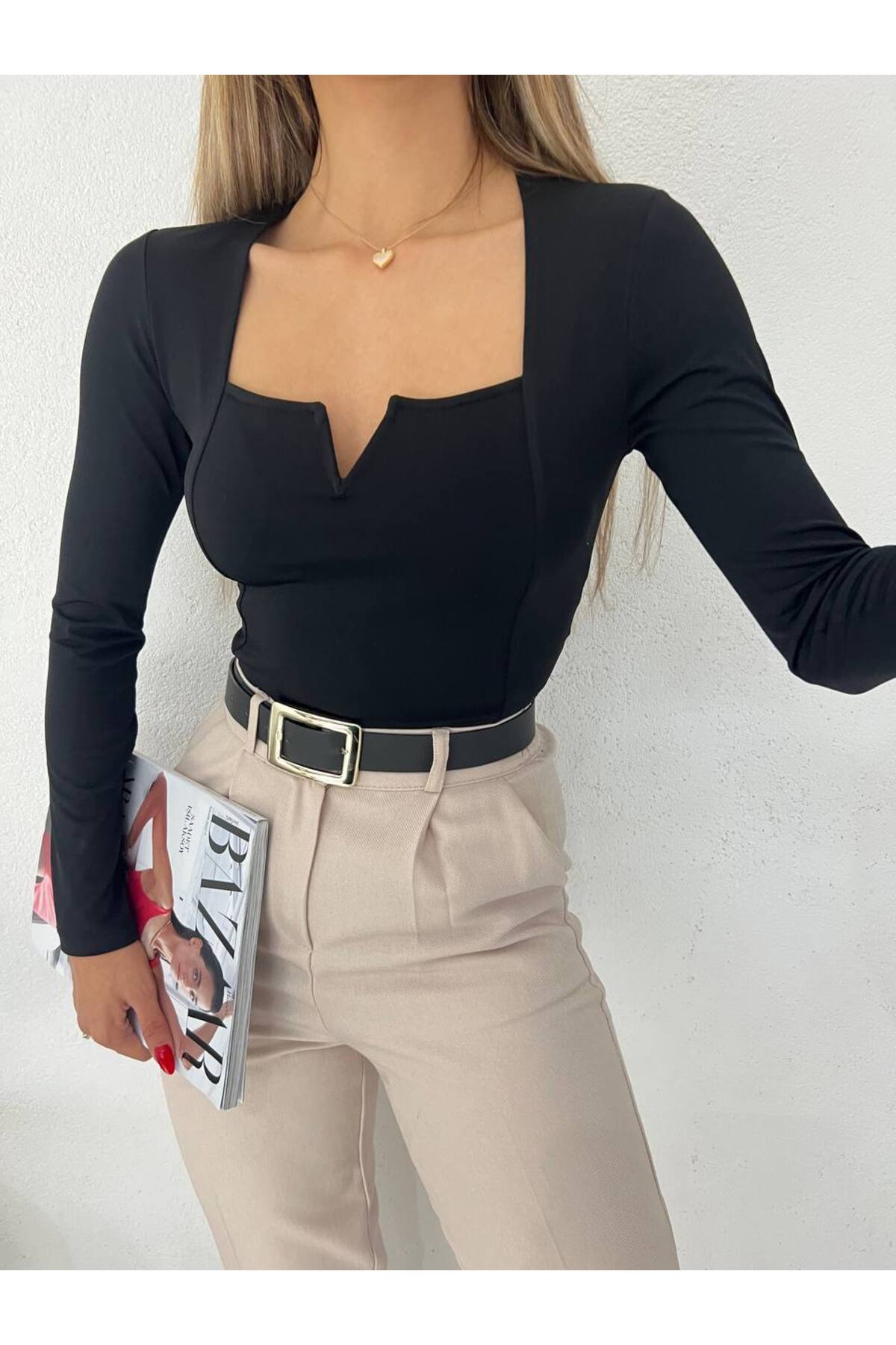 بلوزة Fav Style لون أسود