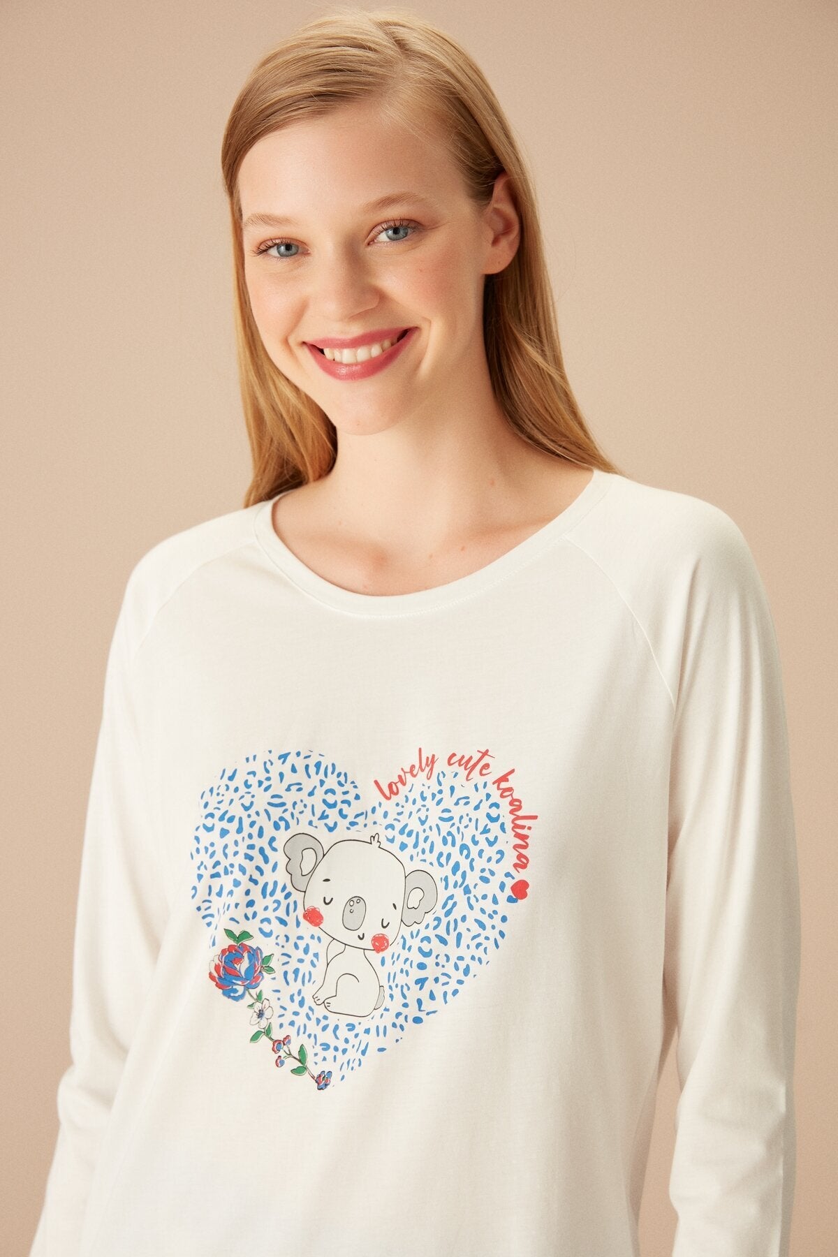 طقم بيجاما Suwen لون أزرق غامق