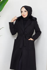 معطف BELLİNA لون أسود