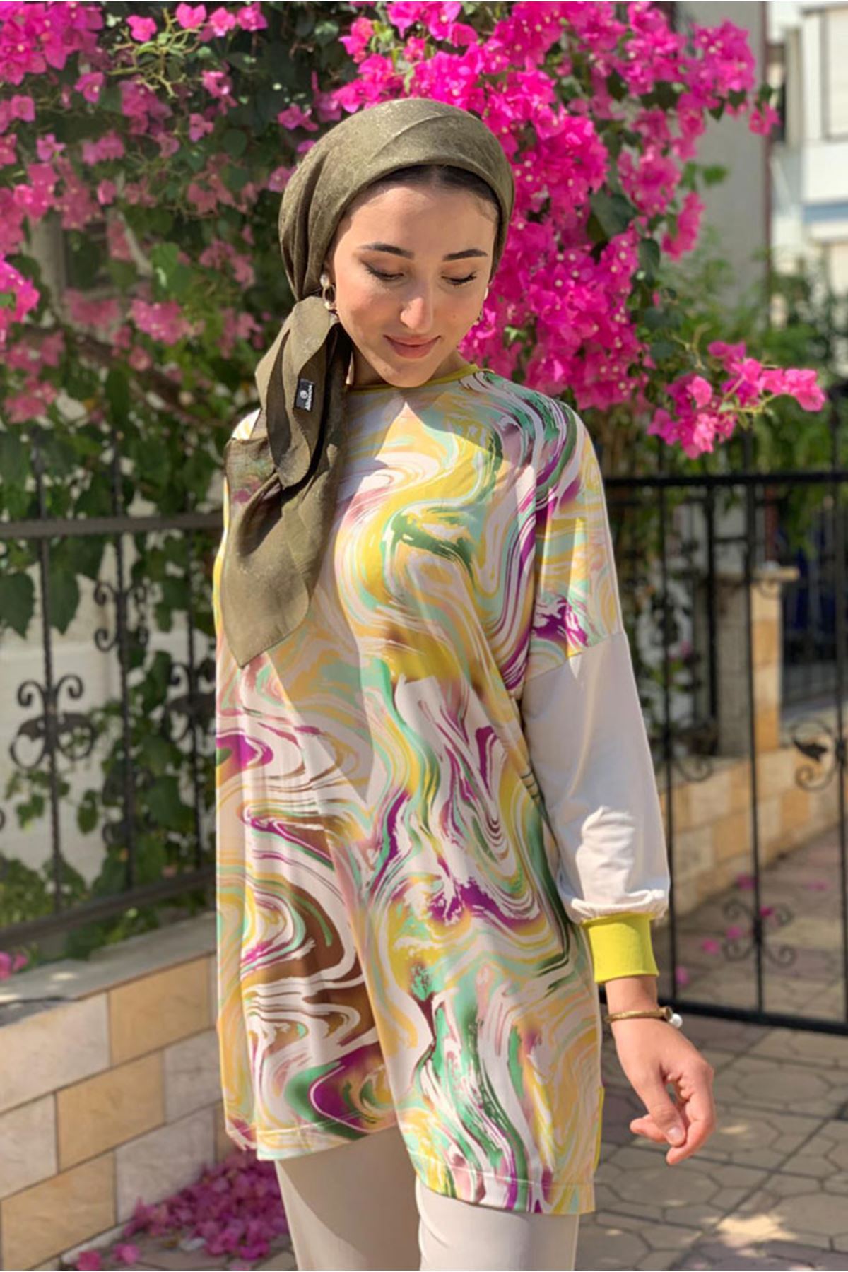 طقم رياضي Moda Rosa لون أخضر