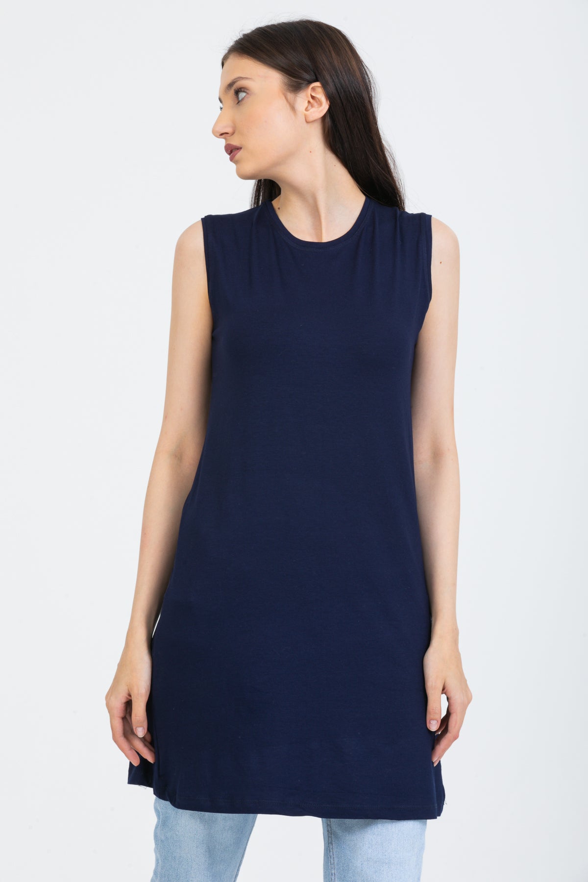 تونك كبير الحجم Pinkapple لون أزرق غامق