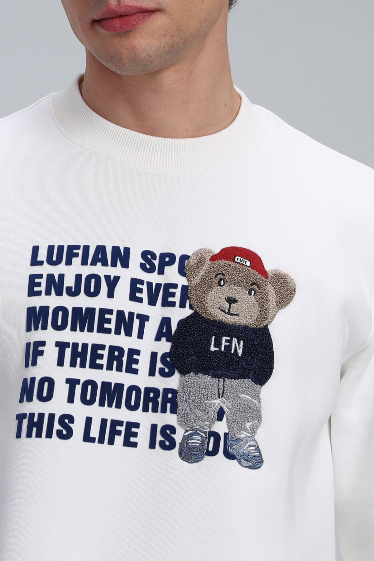 هودي Lufian لون أبيض