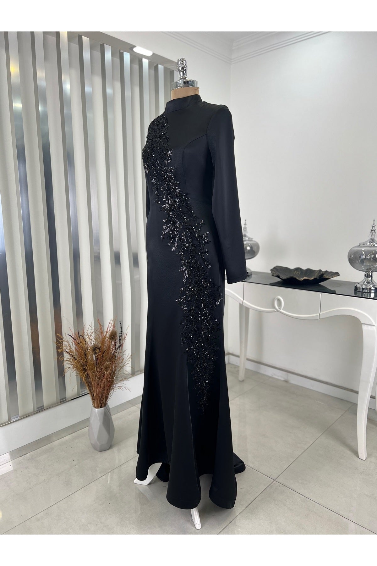 فستان سهرة Rana Zenn لون أسود
