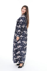 فستان mervemoda لون أزرق غامق