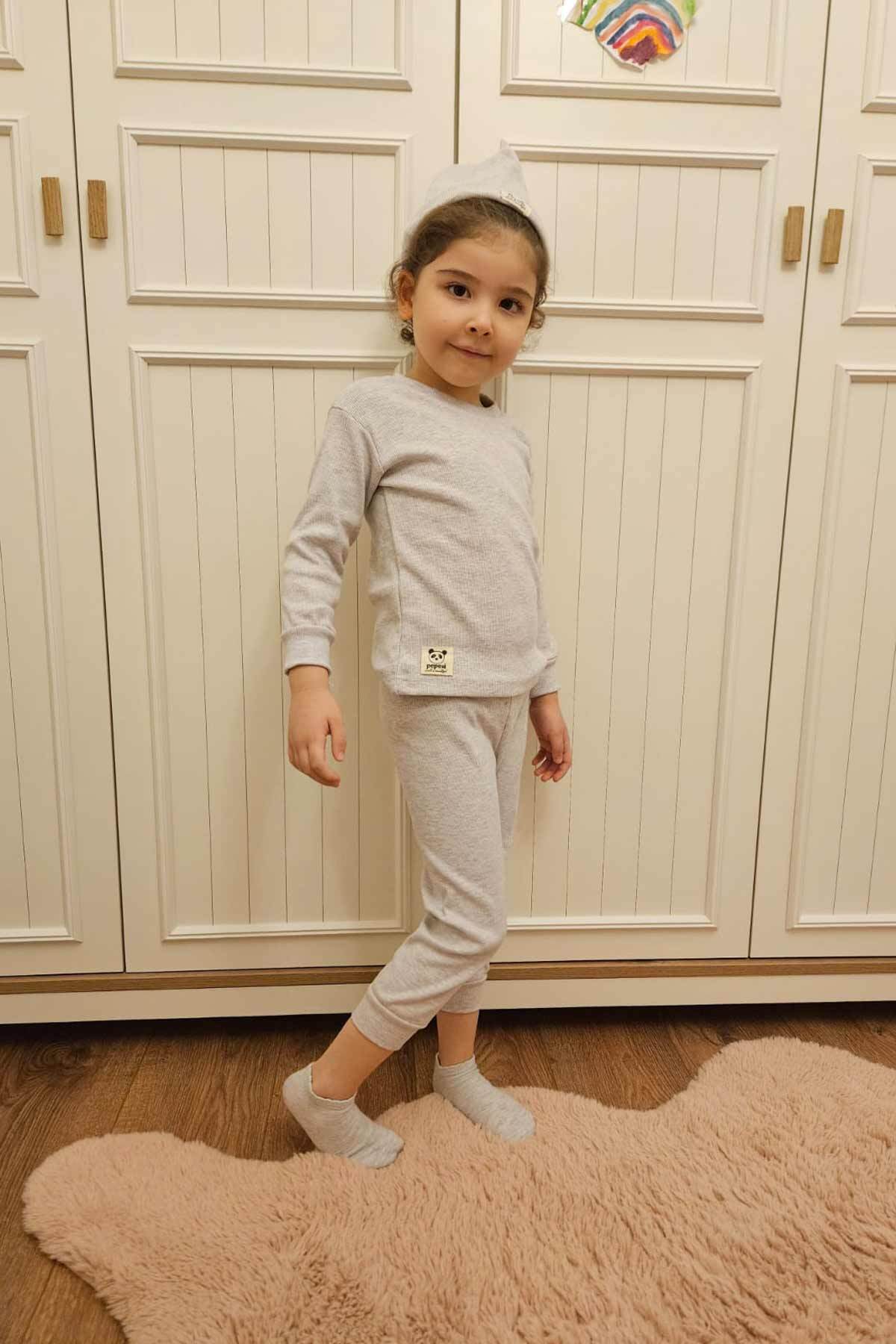مجموعات الأطفال Peki لون رمادي