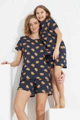 طقم بيجاما Siyah İnci لون أزرق غامق