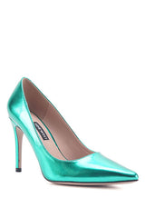 حذاء كلاسيكي بكعب Nine West لون أخضر