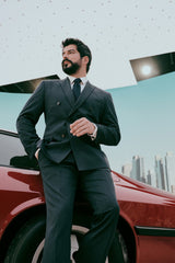 بدلة Altınyıldız Classics لون أزرق غامق
