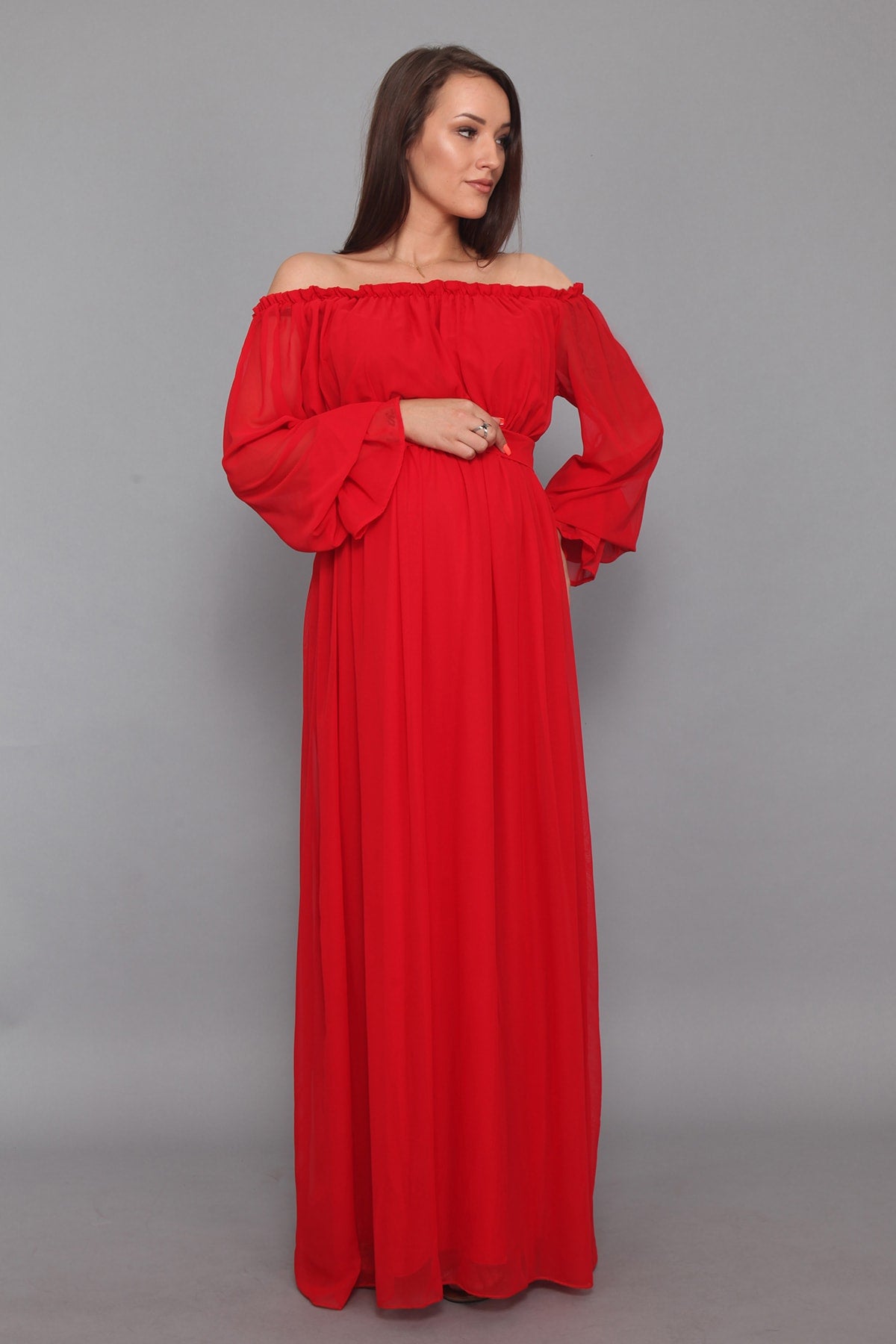 فستان MODA LABİO لون أحمر